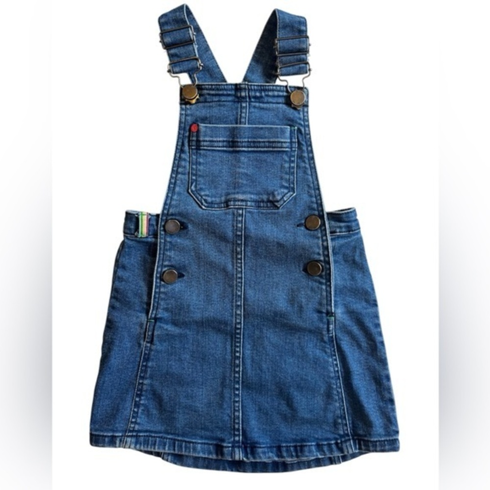 Joules Blue Denim Kids Overall Skirt